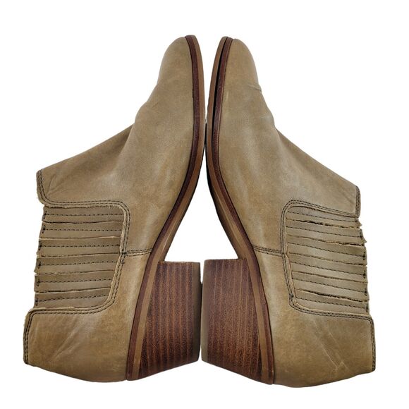 Madewell Ankle Boots Womens 8 Spencer Chelsea Caramel Brown Leather Pull On - Picture 6 of 9